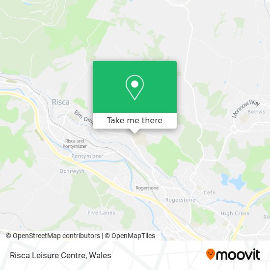 Risca Leisure Centre map