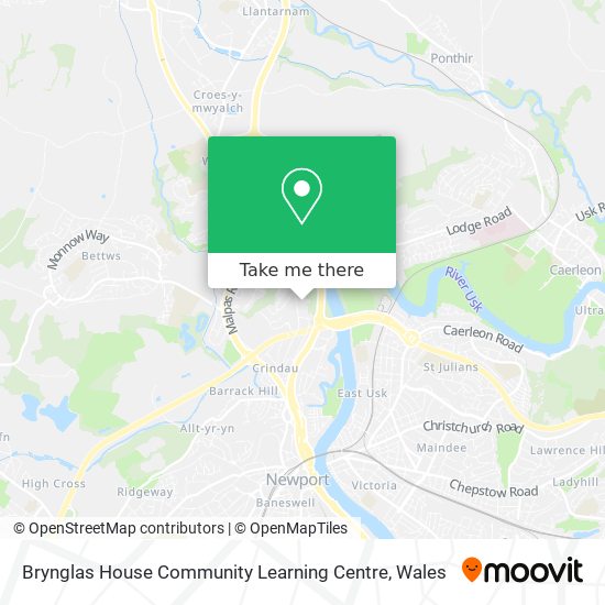 Brynglas House Community Learning Centre map