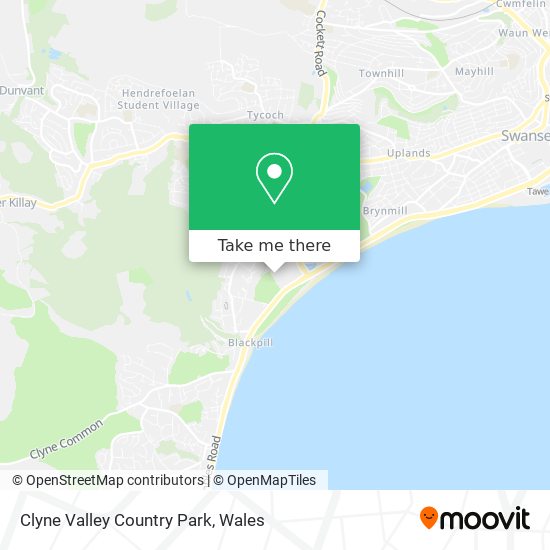 Clyne Valley Country Park map