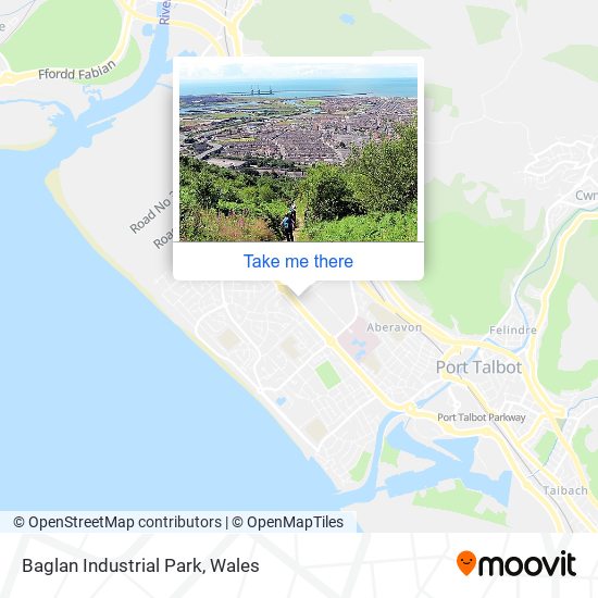 Baglan Industrial Park map