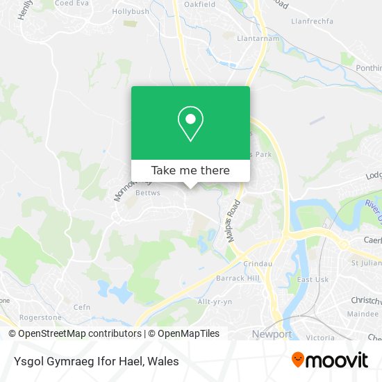 Ysgol Gymraeg Ifor Hael map