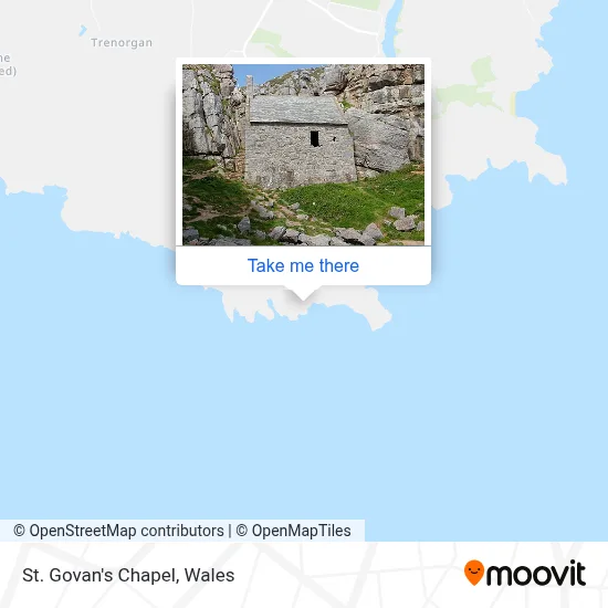 St. Govan's Chapel map