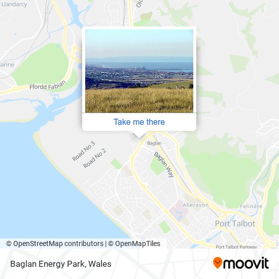 Baglan Energy Park map