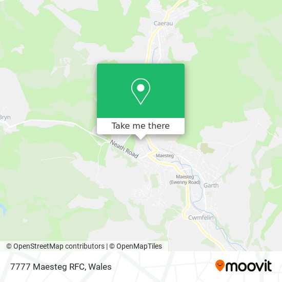 7777 Maesteg RFC map