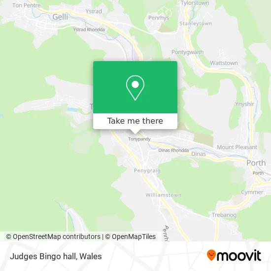 Judges Bingo hall map