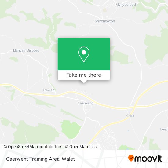 Caerwent Training Area map
