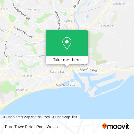 Parc Tawe Retail Park map