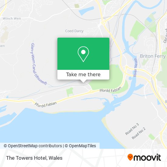 The Towers Hotel map