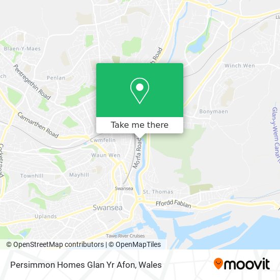 Persimmon Homes Glan Yr Afon map