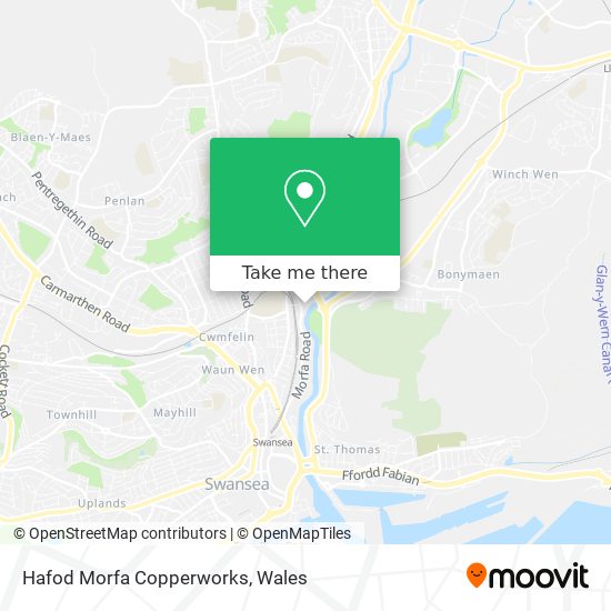 Hafod Morfa Copperworks map