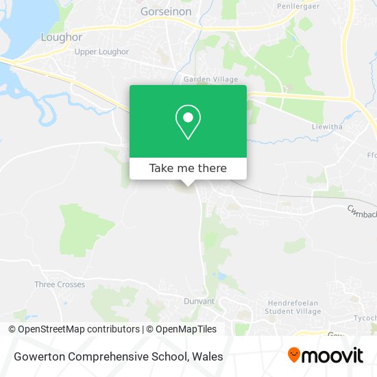 Gowerton Comprehensive School map