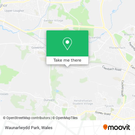 Waunarlwydd Park map