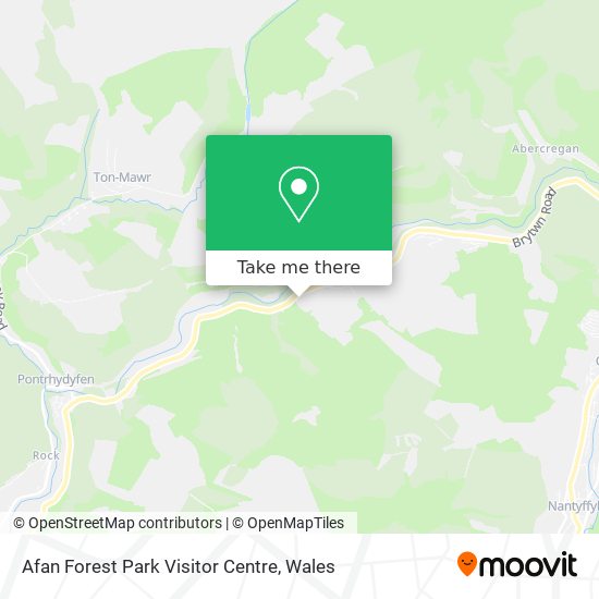 Afan Forest Park Visitor Centre map