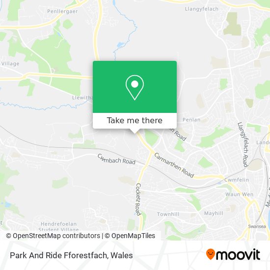 Park And Ride Fforestfach map