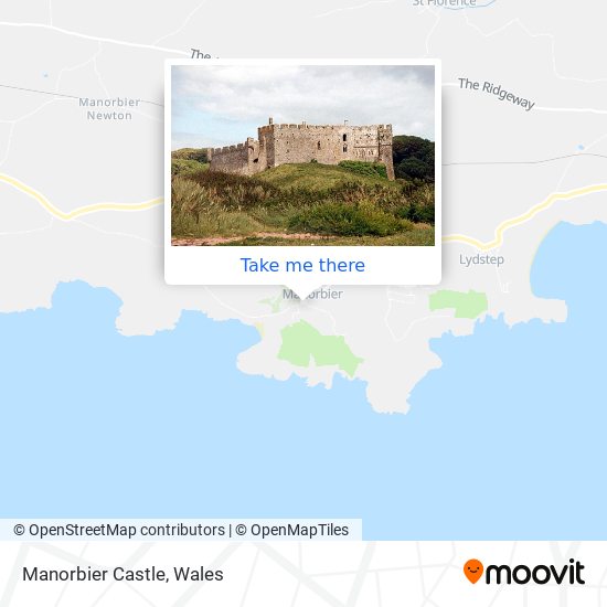 Manorbier Castle map