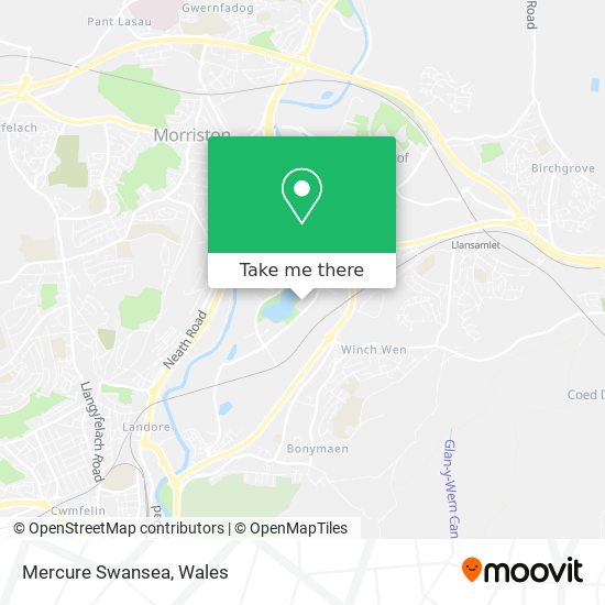 Mercure Swansea map