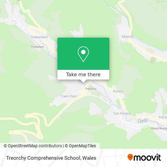 Treorchy Comprehensive School map