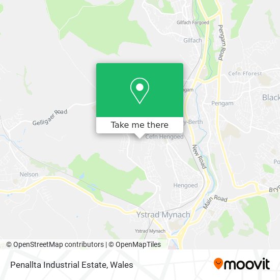 Penallta Industrial Estate map