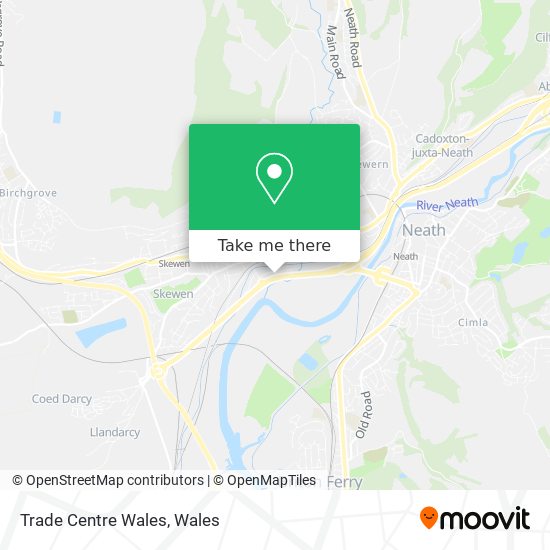 Trade Centre Wales map