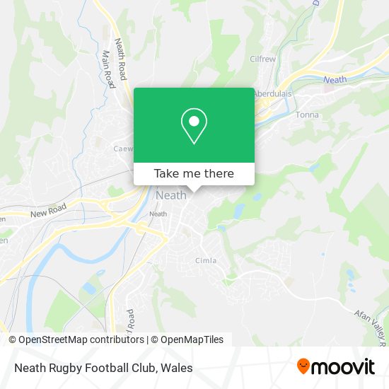 Neath Rugby Football Club map
