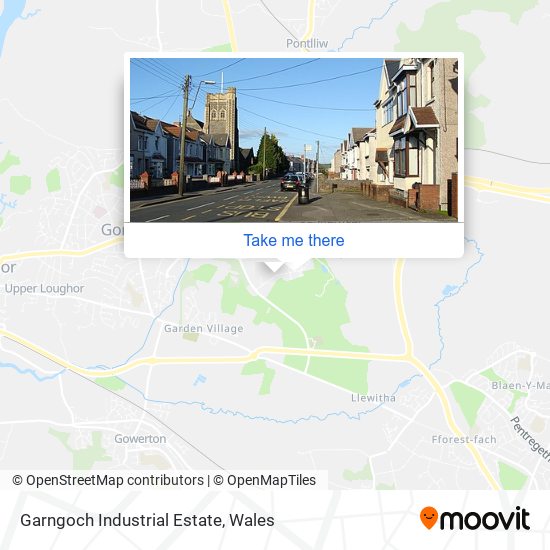 How to get to Garngoch Industrial Estate in Swansea by bus?