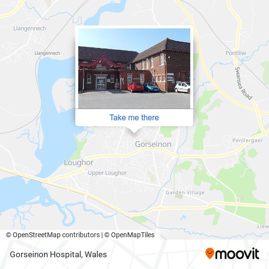 Gorseinon Hospital map
