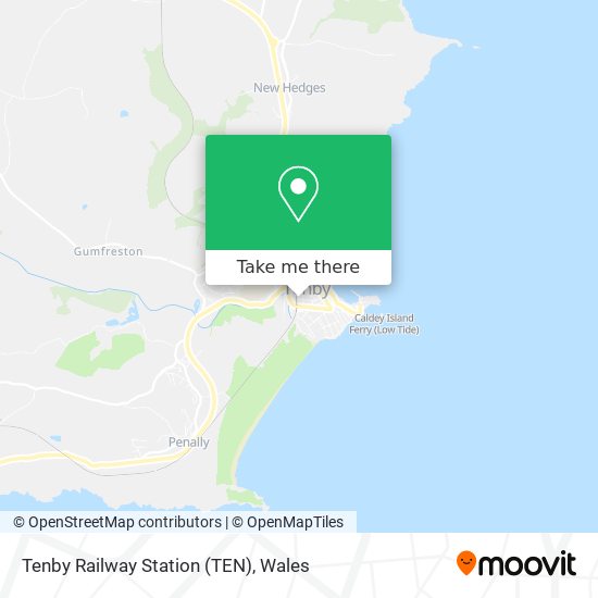 Tenby Railway Station (TEN) map