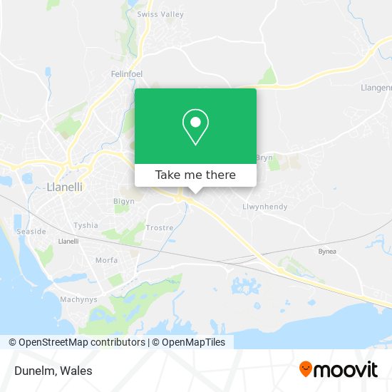 How to get to Dunelm in Carmarthenshire by Train?