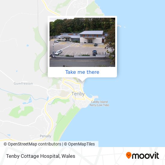 Tenby Cottage Hospital map