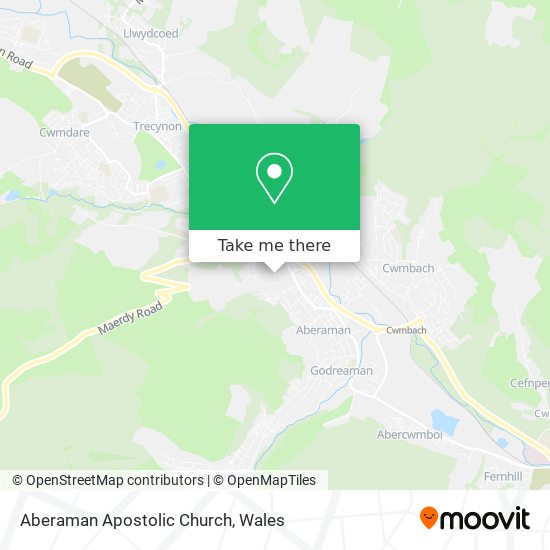 Aberaman Apostolic Church map