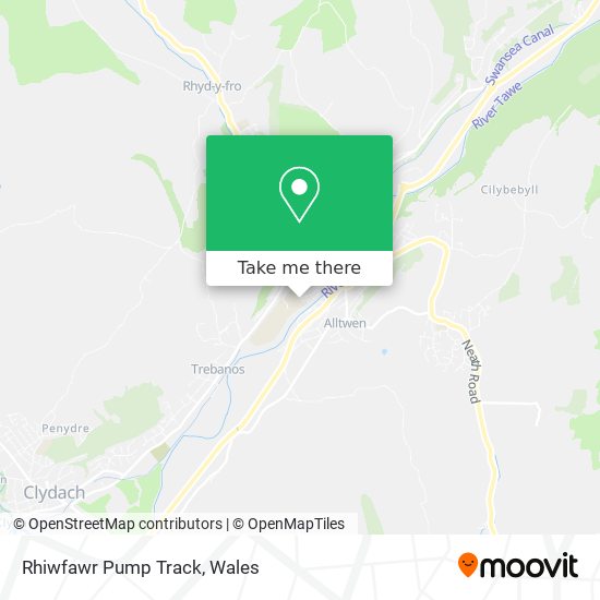 Rhiwfawr Pump Track map