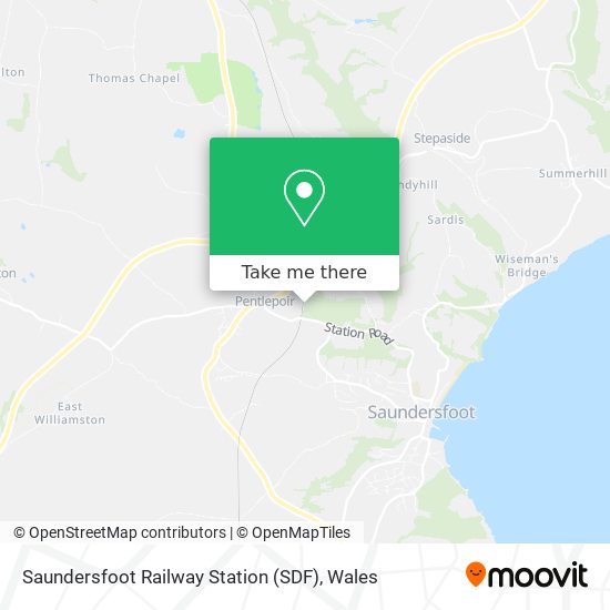 Saundersfoot Railway Station (SDF) map