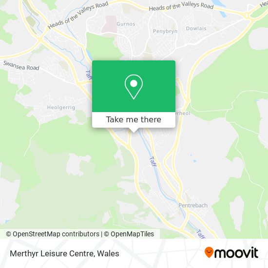 Merthyr Leisure Centre map