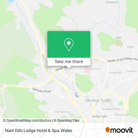 Nant Ddu Lodge Hotel & Spa map