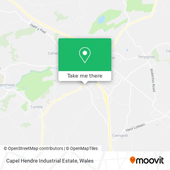 Capel Hendre Industrial Estate map