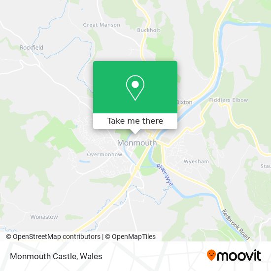 Monmouth Castle map