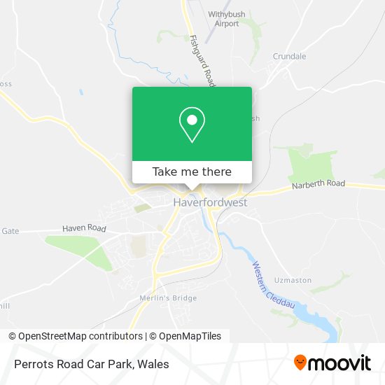 Perrots Road Car Park map