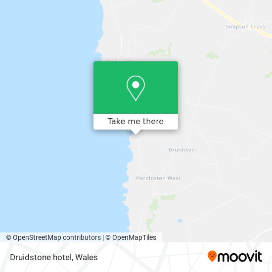 Druidstone hotel map