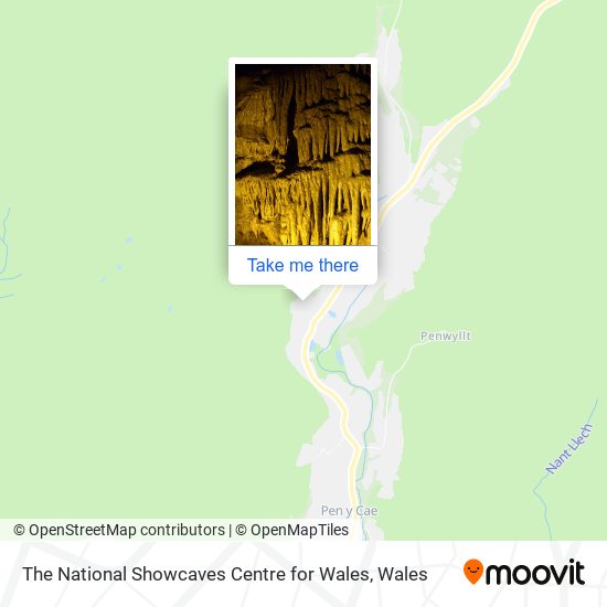 The National Showcaves Centre for Wales map