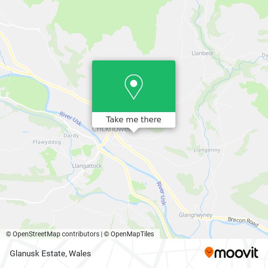 Glanusk Estate map