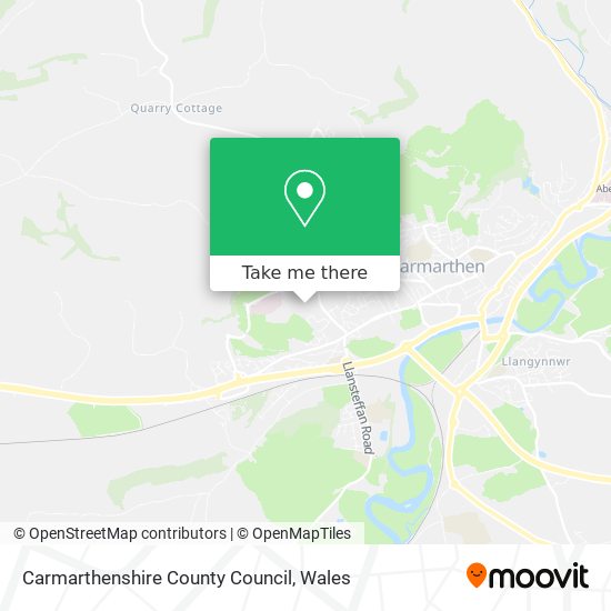 Carmarthenshire County Council map