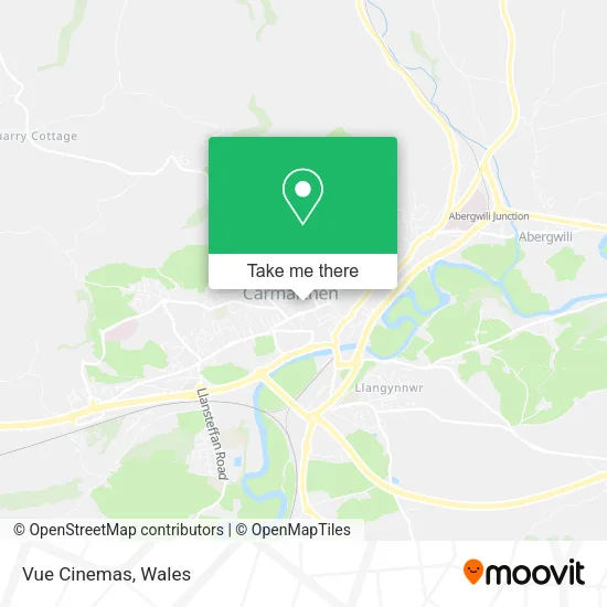 Vue Cinemas map
