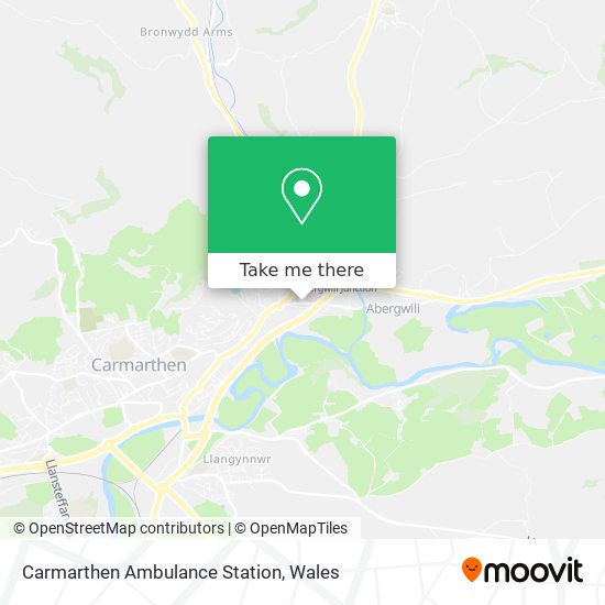 Carmarthen Ambulance Station map