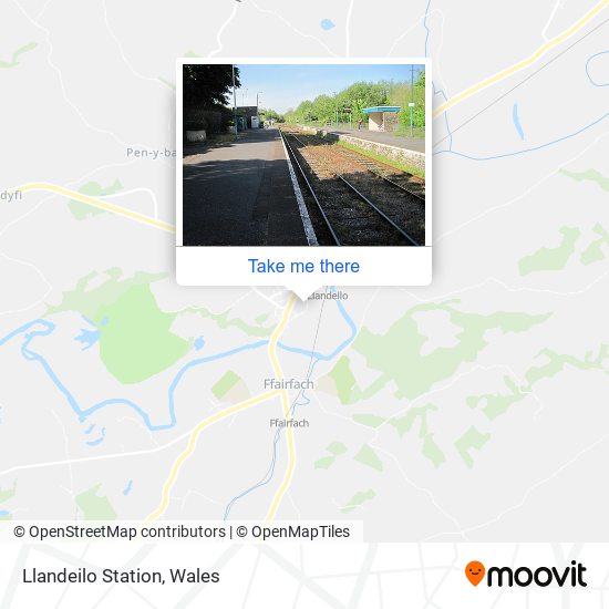 Llandeilo Station map