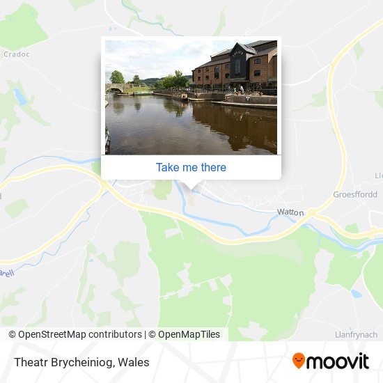 Theatr Brycheiniog map