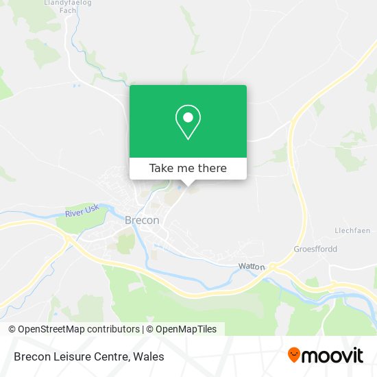 Brecon Leisure Centre map