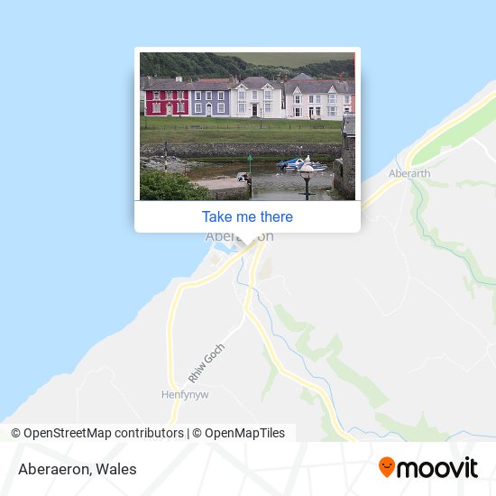 Aberaeron map