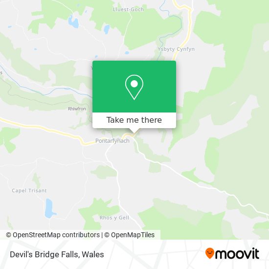 Devil's Bridge Falls map