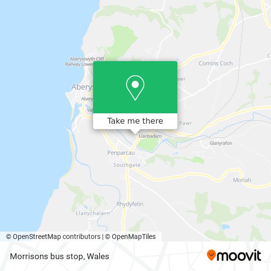 Morrisons bus stop map