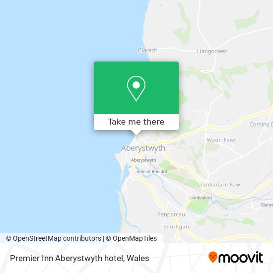 Premier Inn Aberystwyth hotel map